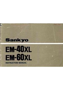 Sankyo EM 40 manual. Camera Instructions.